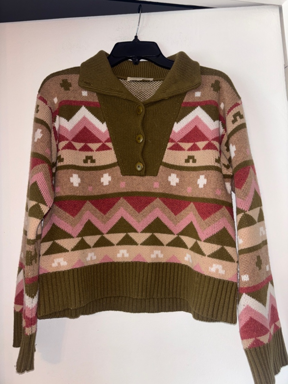 Sezane Green Alvin Sweater